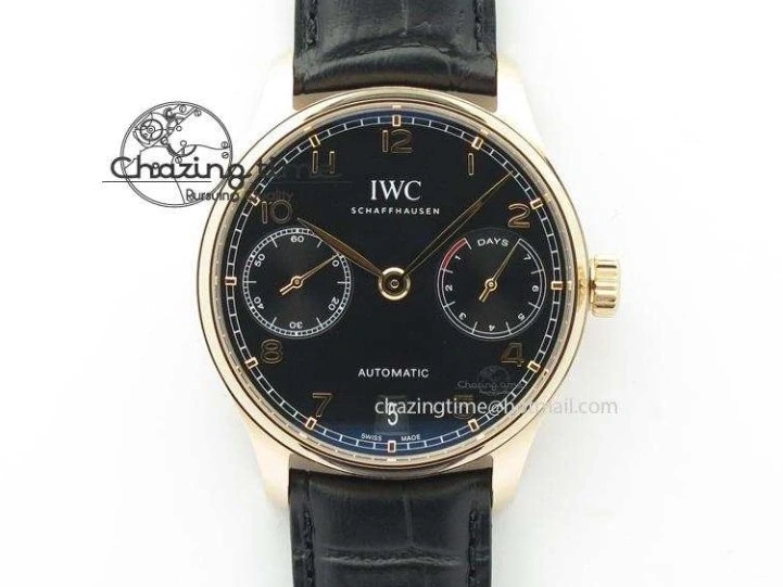 MIROTIME 0521 Affordable Portuguese Real PR Real Annual Calendar IW5035 ZF 1:1 Best Edition White Dial Blue Markers on Blue Leather Strap A 7143